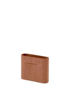 Vase Ridge Petit (H 16,5 cm)|Terracotta