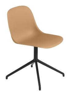 Chaise Fiber Side pivotante Ocre / noir