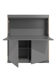 Flai Home Office H 136,3 x L 118 cm|CPL anthracite