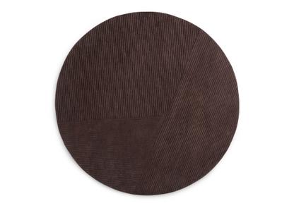 Tapis Row Ø 200 cm|Brun foncé