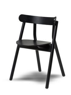 Oaki Dining Chair Chêne peinté noir|Sans coussin d'assise