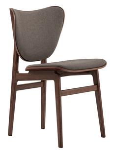 Elephant Dining Chair Chêne fumé foncé|Laine fauve