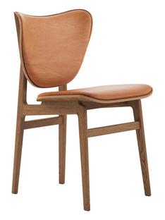 Elephant Dining Chair Chêne fumé clair|Cuir Dunes cognac