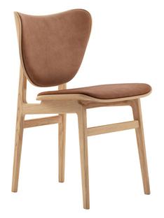 Elephant Dining Chair Chêne naturel|Cuir Dunes rouille