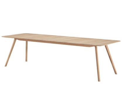 Meyer Table à rallonges 180/270 x 92 cm (XLarge)|Chêne ciré avec pigment blanc
