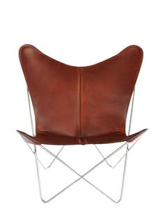 Trifolium Butterfly Chair Cognac|Acier inoxydable 