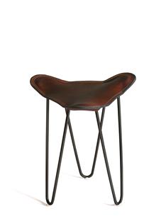 Trifolium Stool Moka|Acier thermolaqué noir