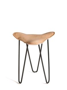 Trifolium Stool Naturel|Acier thermolaqué noir