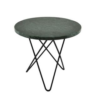 Mini O Table Vert Indio|Acier thermolaqué noir