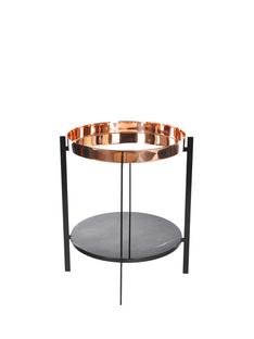 Deck Table Cuivre|Noir Marquina