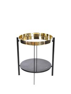 Deck Table Laiton|Noir Marquina