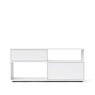 Flow Q Sideboard 160 cm|73,9 cm (1 tiroir et 1 porte abattante)|Blanc