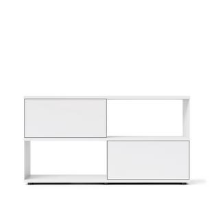Flow Q Sideboard 160 cm|86,4 cm (2 portes abattantes)|Blanc