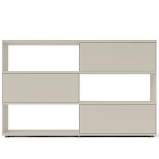 Flow Q Highboard 200 cm|126,7 cm (3 portes abattantes)|Silk