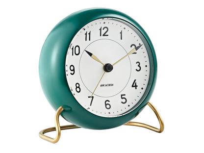 Horloge de table AJ Station vert / blanc