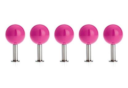 Patères Dots - Lot de 5 Pink