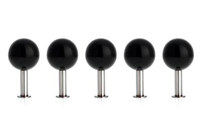 Patères Dots - Lot de 5 Noir