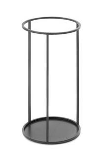 Porte-parapluie/table d'appoint Rack Rond|Noir peint par poudrage