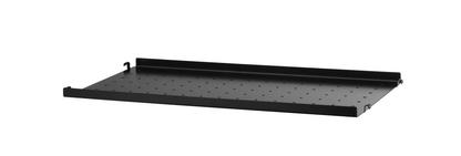 Planche métal String System 58 x 30 cm|Rebord bas|Noir