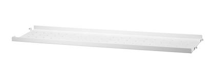 Planche métal String System 78 x 20 cm|Rebord bas|Blanc