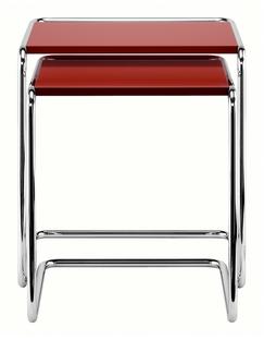 Ensemble de tables d'appoint B 97 Éléments peints|Rouge tomate (RAL 3013)