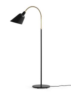 Lampadaire Bellevue Noir/laiton