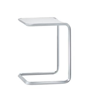 Table d'appoint Oblique K3 A (petite): L 40 x P 35 x H 46 cm|Blanc