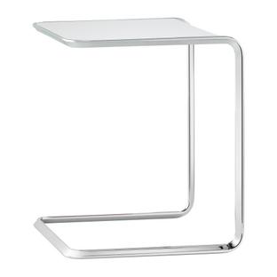 Table d'appoint Oblique K3 C (grande): L 50 x P 45 x H 54 cm|Blanc