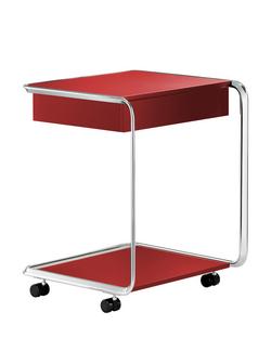 Table d'appoint roulante Oblique  K3CR Rouge