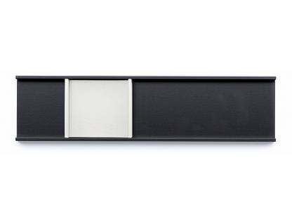 Vide-poche Meterware Bas (2,5 cm) noir intense|Bas (1,9 cm) blanc signal