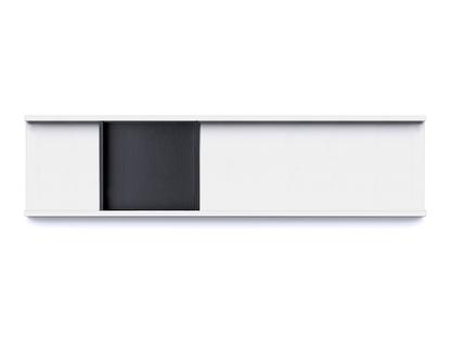 Vide-poche Meterware Bas (2,5 cm) blanc signal|Bas (1,9) noir intense