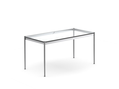 Table USM Haller 150 x 75 cm|Verre|Transparent