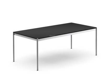 Table USM Haller 200 x 100 cm|Bois|Chêne laqué noir