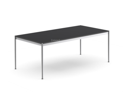 Table USM Haller 200 x 100 cm|Linoleum|Nero