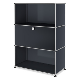 Meuble mixte Highboard M avec 1 porte abattante  Anthracite RAL 7016