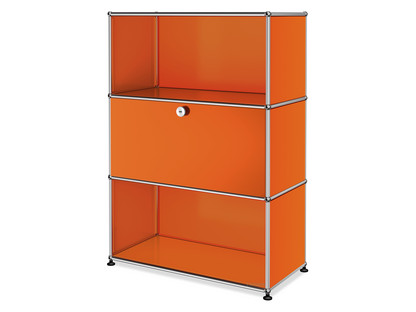 Meuble mixte Highboard M avec 1 porte abattante  Orange pur RAL 2004