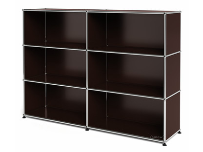 Meuble mixte Highboard L ouvert Marron USM