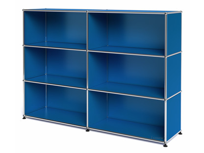 Meuble mixte Highboard L ouvert Bleu gentiane RAL 5010