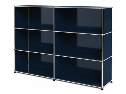 Meuble mixte Highboard L ouvert Bleu acier RAL 5011