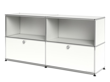 Meuble USM Haller Sideboard L avec deux portes abattantes Blanc pur RAL 9010