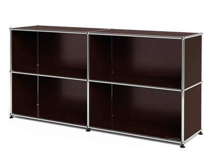 Meuble mixte Sideboard L USM Haller  ouvert Marron USM