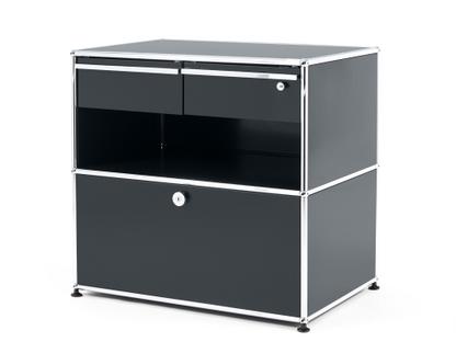 Meuble mixte Sideboard Office M USM Haller Anthracite RAL 7016