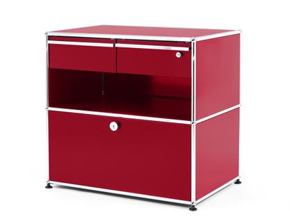 Meuble mixte Sideboard Office M USM Haller Rouge rubis USM