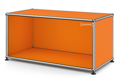 Meuble bas Lowboard M USM Haller ouvert Orange pur RAL 2004