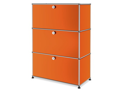 Meuble de rangement Highboard M USM Haller, personnalisable Orange pur RAL 2004|Avec porte abattante|Avec porte abattante|Avec porte abattante