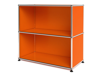 Meuble mixte Sideboard M USM Haller, personnalisable Orange pur RAL 2004|Ouvert|Ouvert