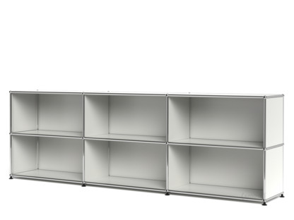 Meuble mixte Sideboard XL USM Haller, personnalisable Blanc pur RAL 9010|Ouvert|Ouvert