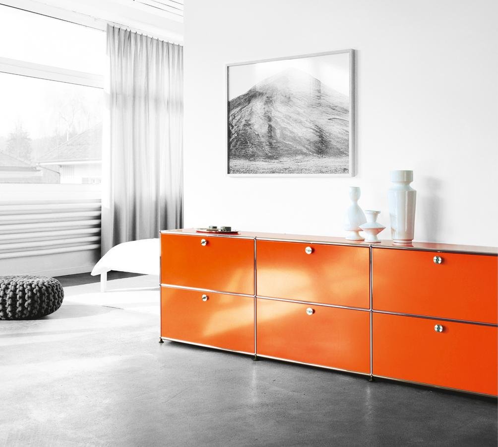 Mondes des plantes Table d'appoint USM Haller Rouge rubis | rouge rubis