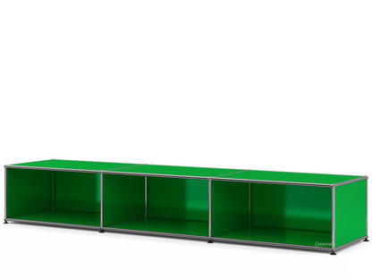 Meuble bas Lowboard XL USM Haller, personnalisable Vert USM|Ouvert|50 cm