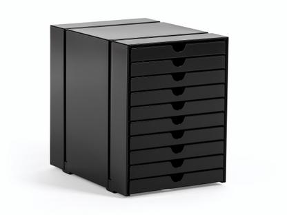 Lot de casiers C4 Inos pour étagère USM Haller Avec 10 plateaux|Noir graphite RAL 9011